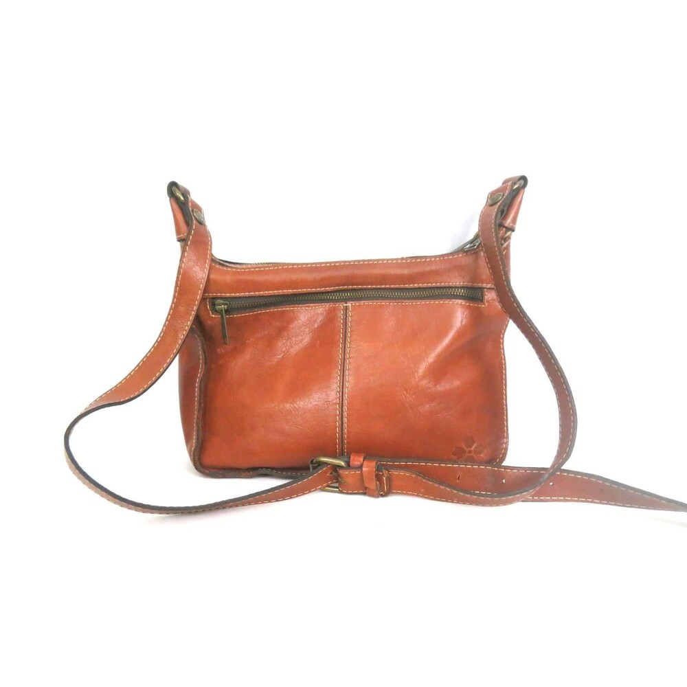 Vintage Patricia Nash Brown Leather Purse Quality Crossbody Floral Tassel Purse - Picture 4 of 7